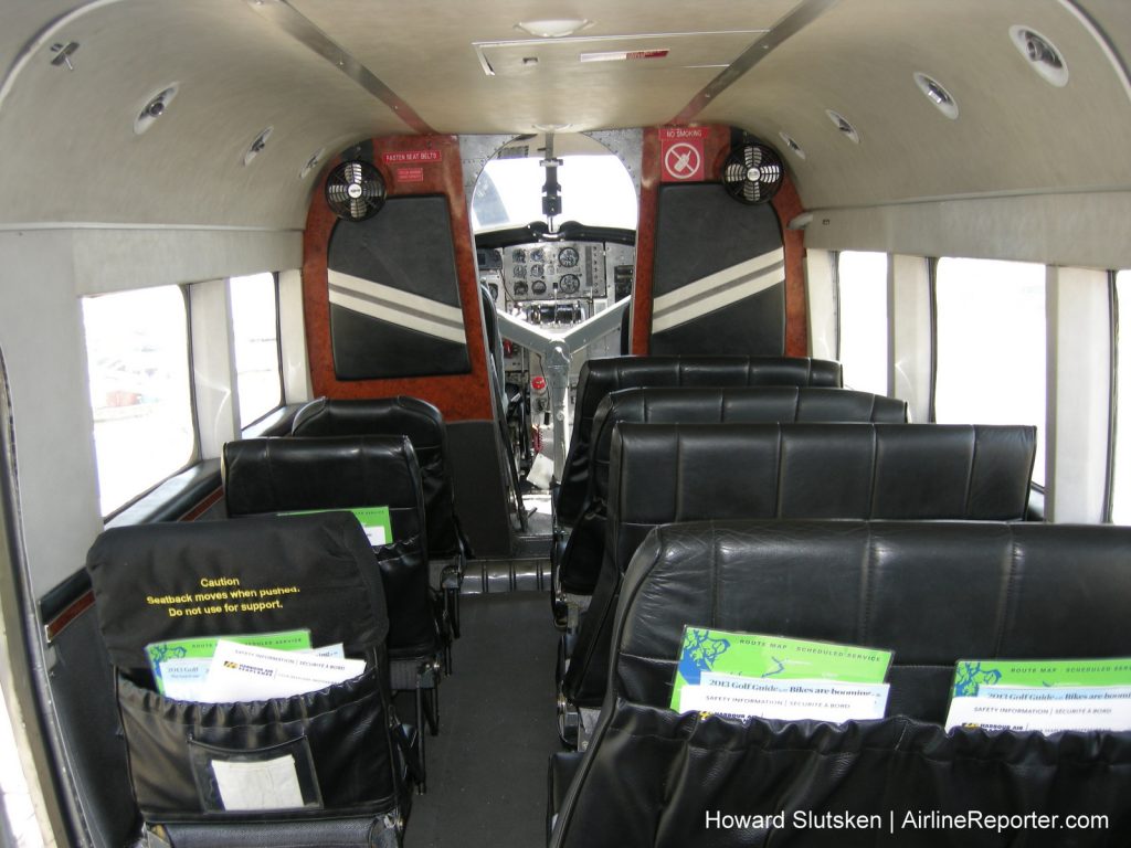 Harbour Air DHC-3 Turbine Otter Interior – No lie flat seats here! Courtesy: Harbour Air