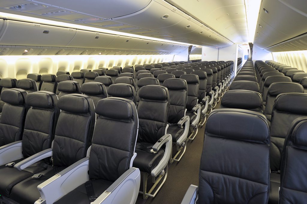 Economy Class on Air Canada's new 777-300ER. Photo: Air Canada