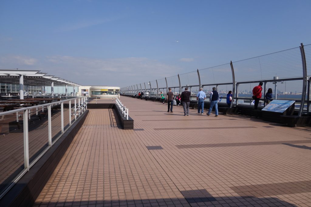 The north wing of the T2 observation deck. The south wing is just as big.
