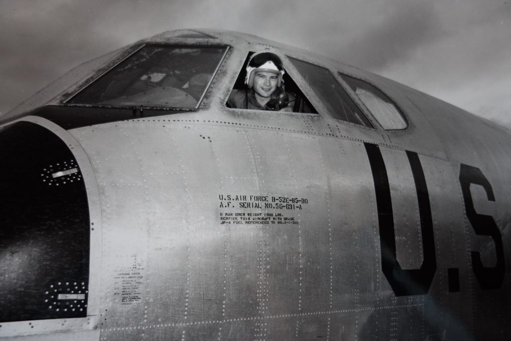 Brien Wygle piloting a Boeing B-52