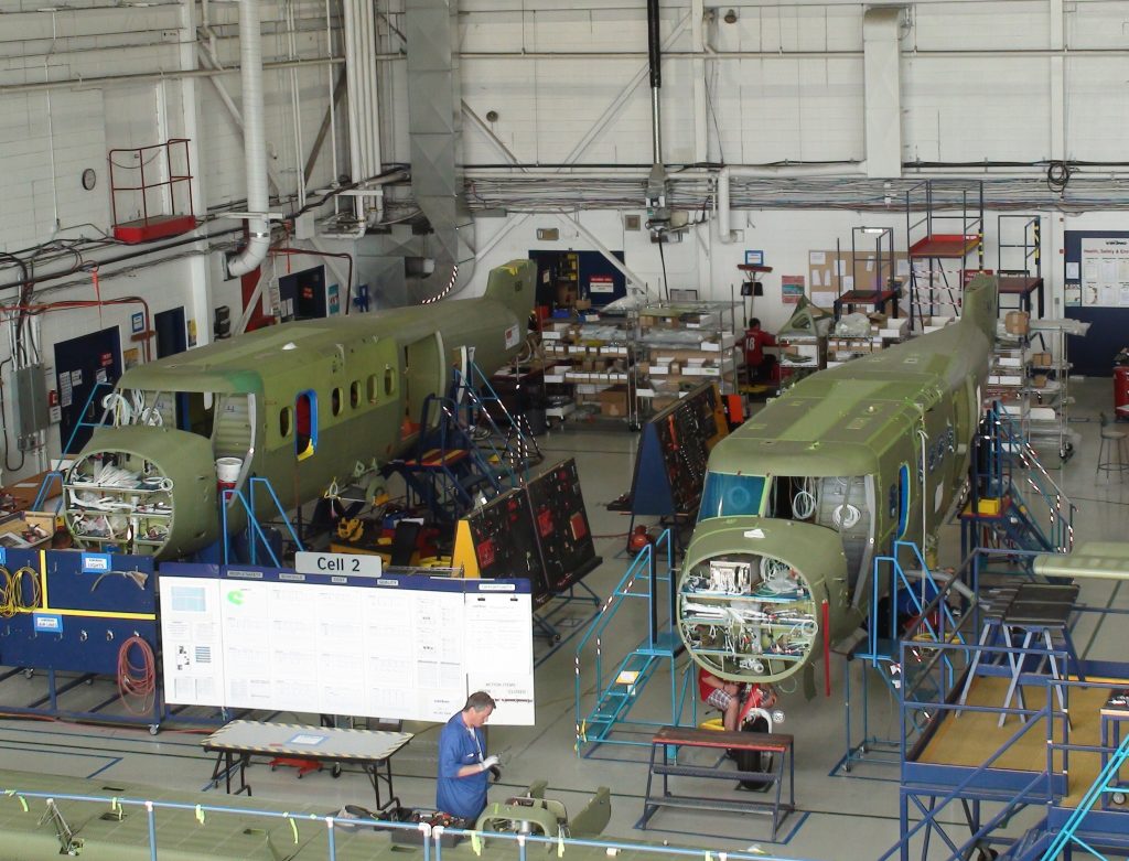 Twin Otter fuselage assembly Photo: Viking Air