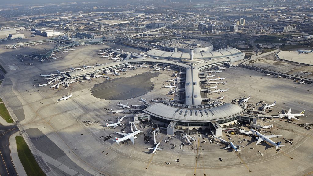 Toronto-Pearson International Airport (YYZ) Terminals 1 & 3 – 2013 Photo: Greater Toronto Airport Authority (GTAA)