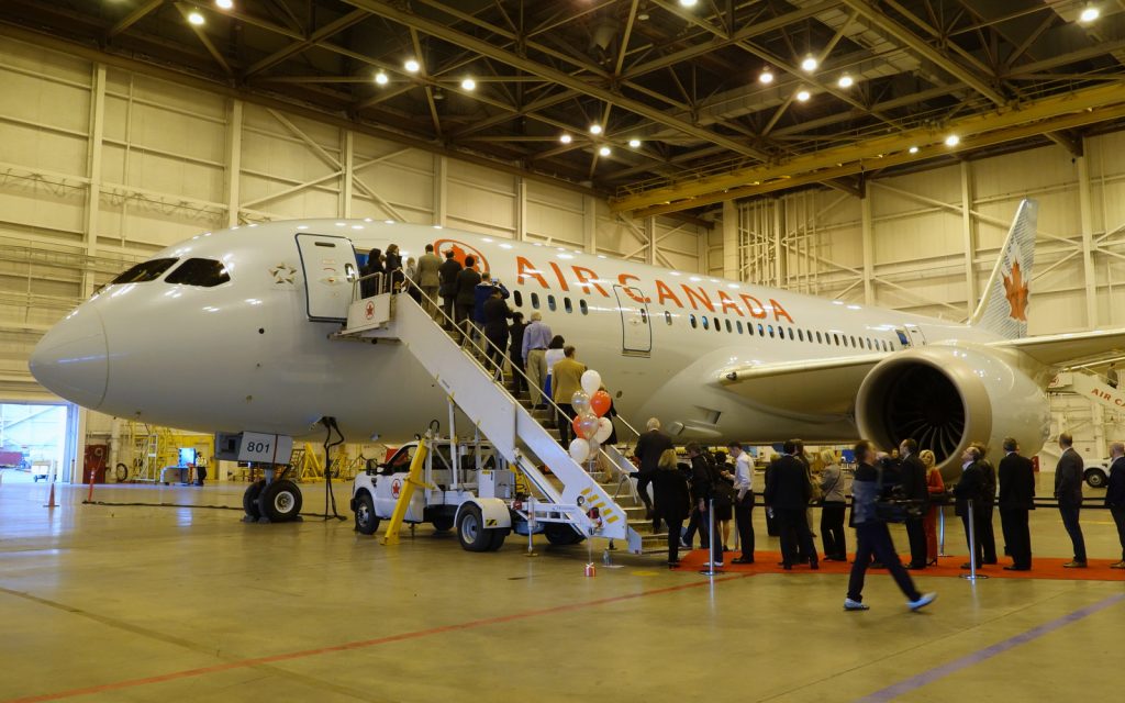 Air Canada's first 787-8, open for tours at YYZ.