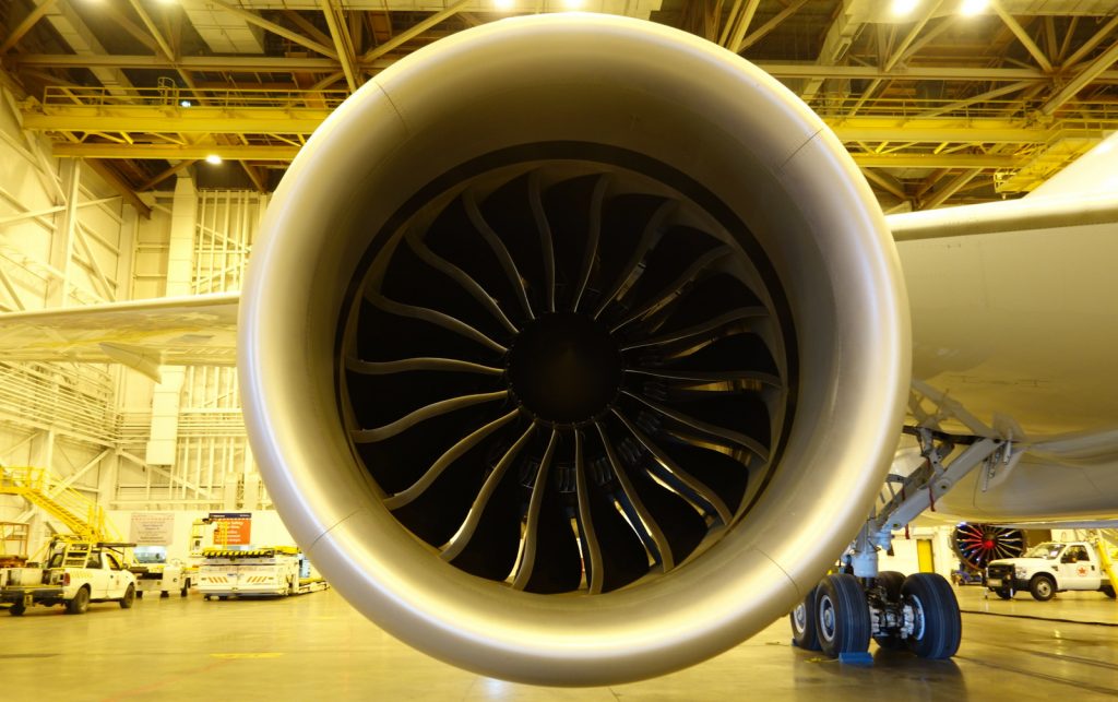 General Electric GEnx-1B engines power Air Canada's 787-8s