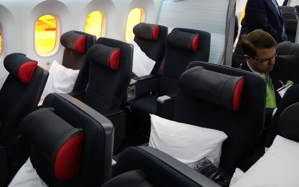 Premium Economy mini-cabin in the AC Dreamliner