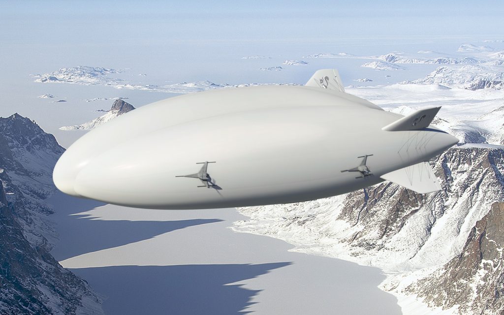 LHM-1 over an ice covered fjord on Baffin Island with Davis Strait in the back. Image: Lockheed-Martin