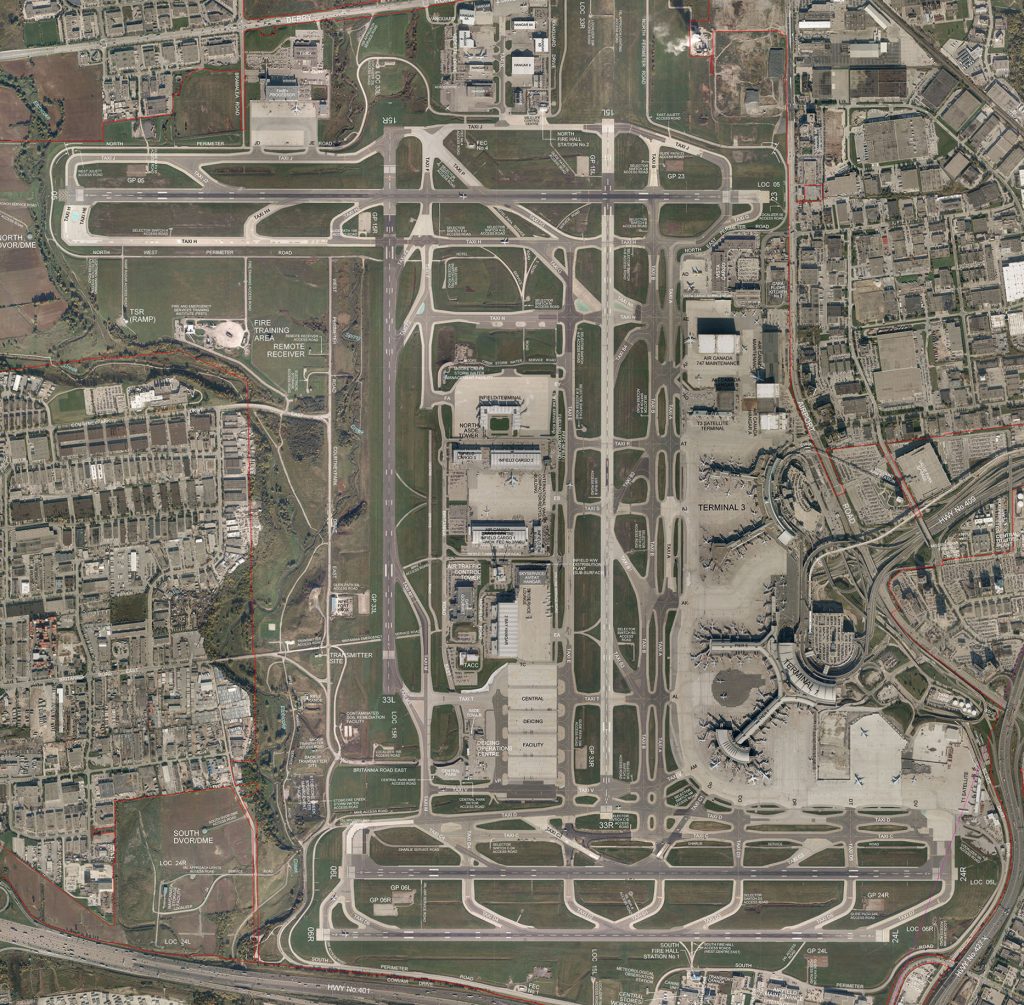 YYZ – Toronto Pearson International Airport. Photo: GTAA/Google
